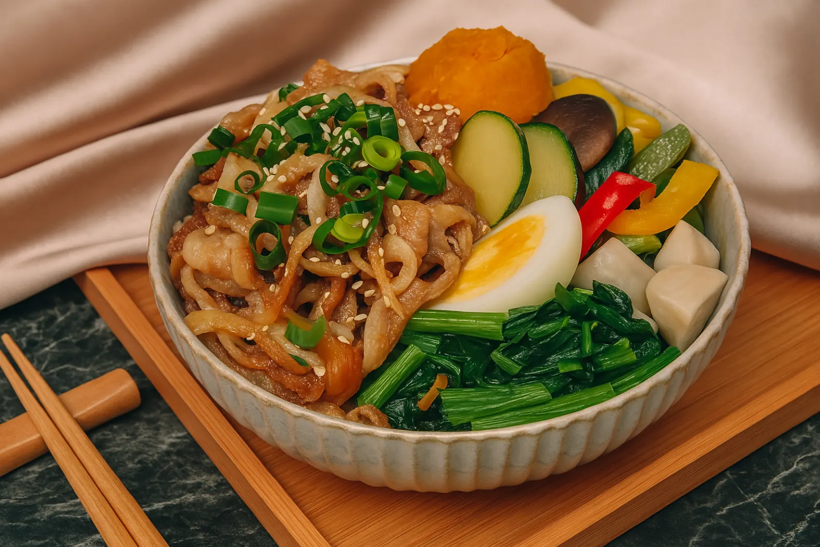 柑橘燒肉豬餐盒
